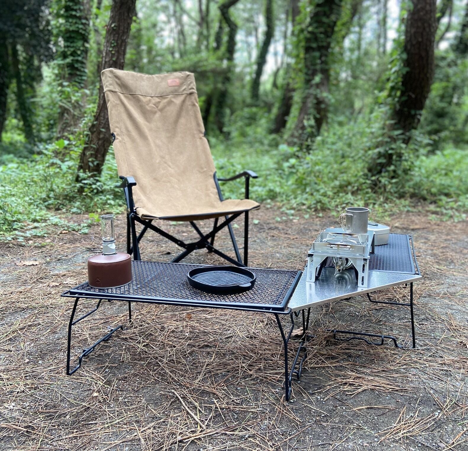 Campingmoon リラックスローチェア ロング コヨーテ Camping Chairs: Portable, Comfortable & Durable | Campingmoon