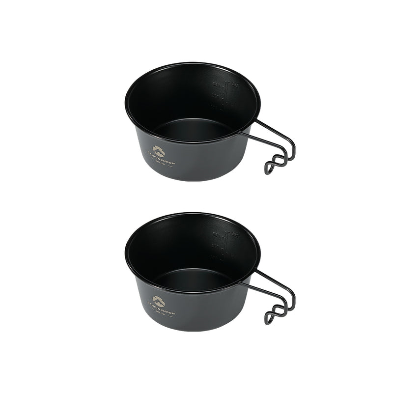 Load image into Gallery viewer, BKS-360-2P 2-Piece Stainless Steel Deep Sierra Cup, 15oz (450ml), Black
