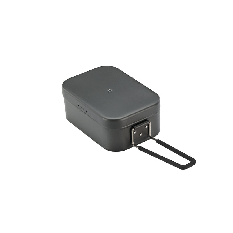 Load image into Gallery viewer, H-2013 Extra Thick Mess Tin, Large with Overflow Prevention Groove, Draining Hole