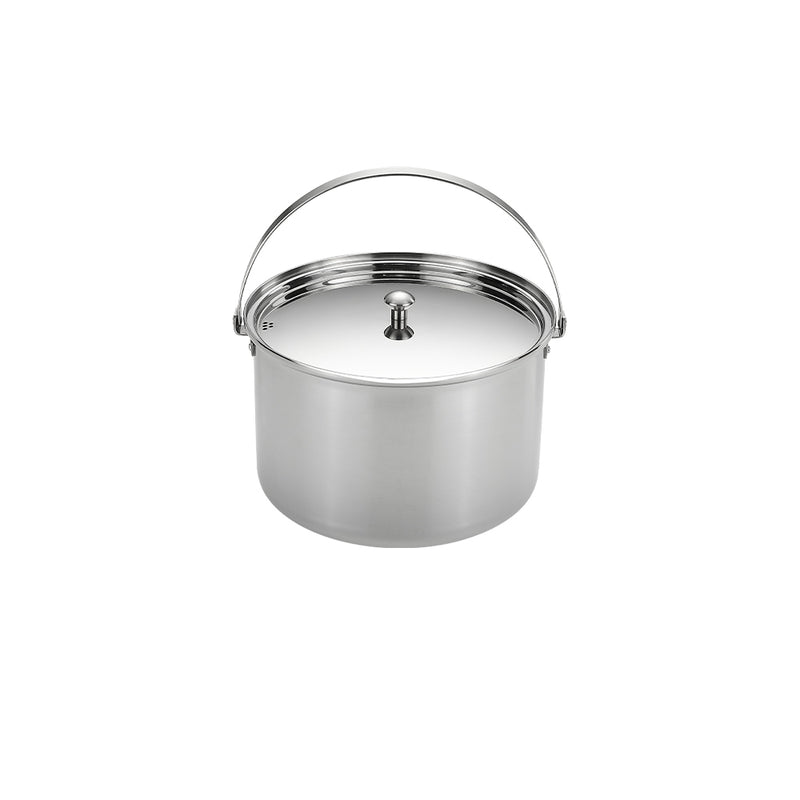 Load image into Gallery viewer, CC-24 Large Camping Outdoor Stockpot Stainless Steel Aluminum Three-Ply Steel Pot, 5.8L