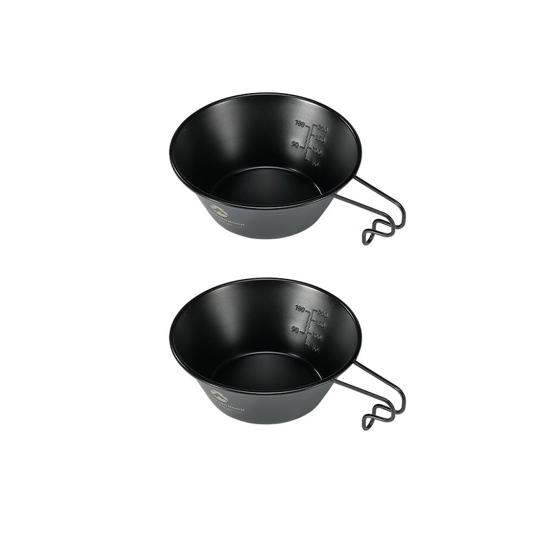 Load image into Gallery viewer, BKS-220-2P 2-Piece Stainless Steel Sierra Cup, 10oz (310ml), Black
