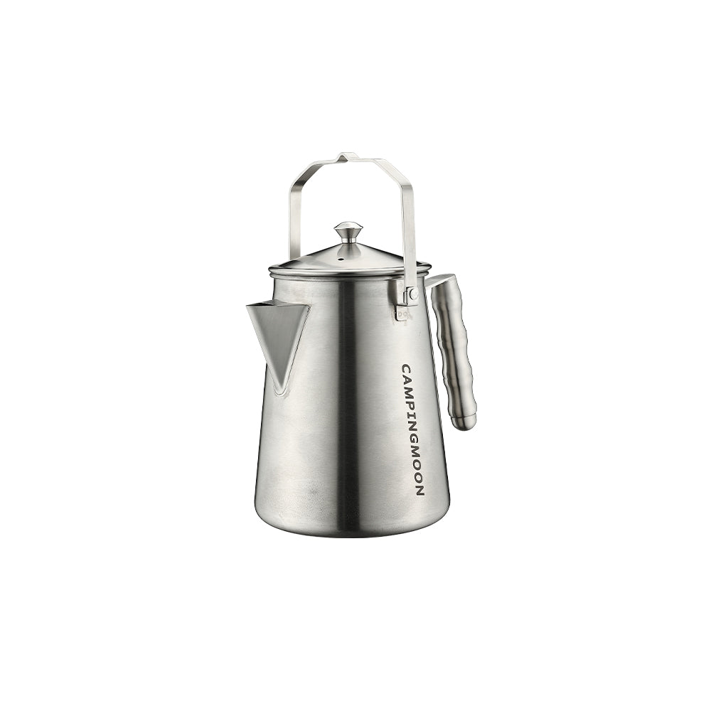 6 in 1 outdoor fire kettle Campingmoon 1.5 L Campfire Kettle Stainless Steel Camping Coffee Pot Full Capacity 1.86 L Sw 6