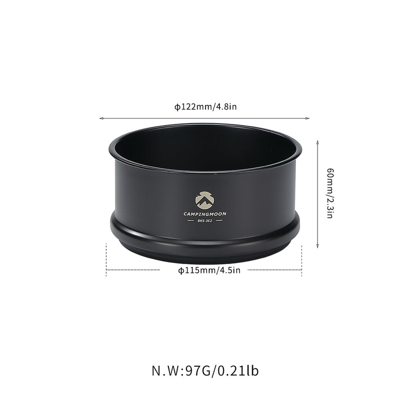 Load image into Gallery viewer, BKS362 Premium φ4.7-Inch Mini Steamer for Sierra Cup, Durable 304 Stainless Steel, Black