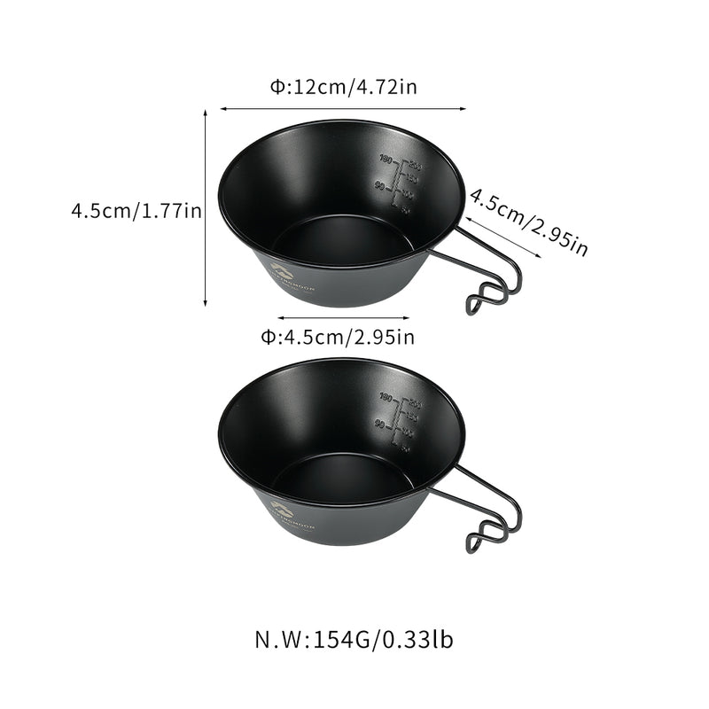 Load image into Gallery viewer, BKS-220-2P 2-Piece Stainless Steel Sierra Cup, 10oz (310ml), Black