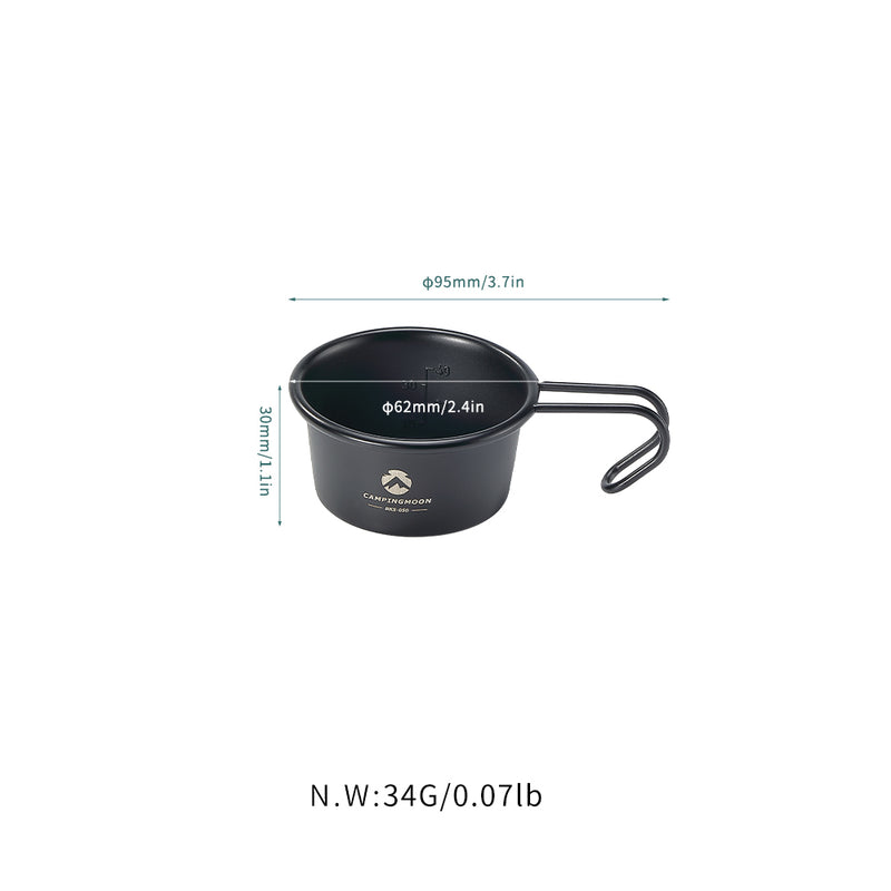 Load image into Gallery viewer, BKS-050-2P Black Shera Cup, Mini Camping Cup, 2.1 fl oz (60 ml), Set of 2