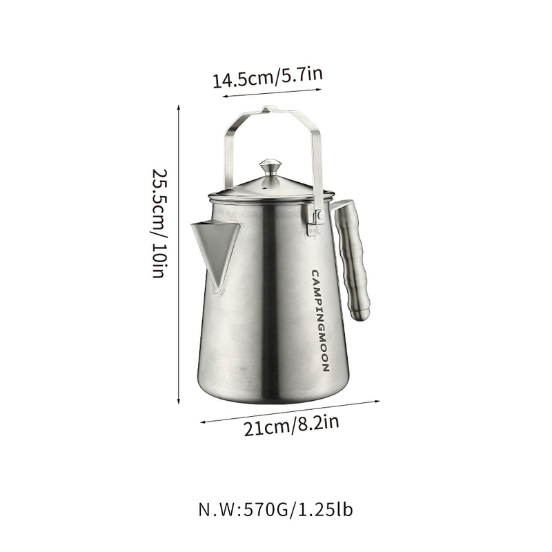 Load image into Gallery viewer, SW-6 Bonfire Kettle, Direct Fire, Stainless Steel 304, 3.1 Gal (1.5 L)