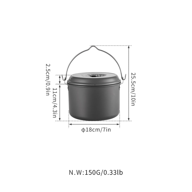 Load image into Gallery viewer, MC220 Aluminum Hanging Pot, Small, 6.9 Gal (2.6 L)