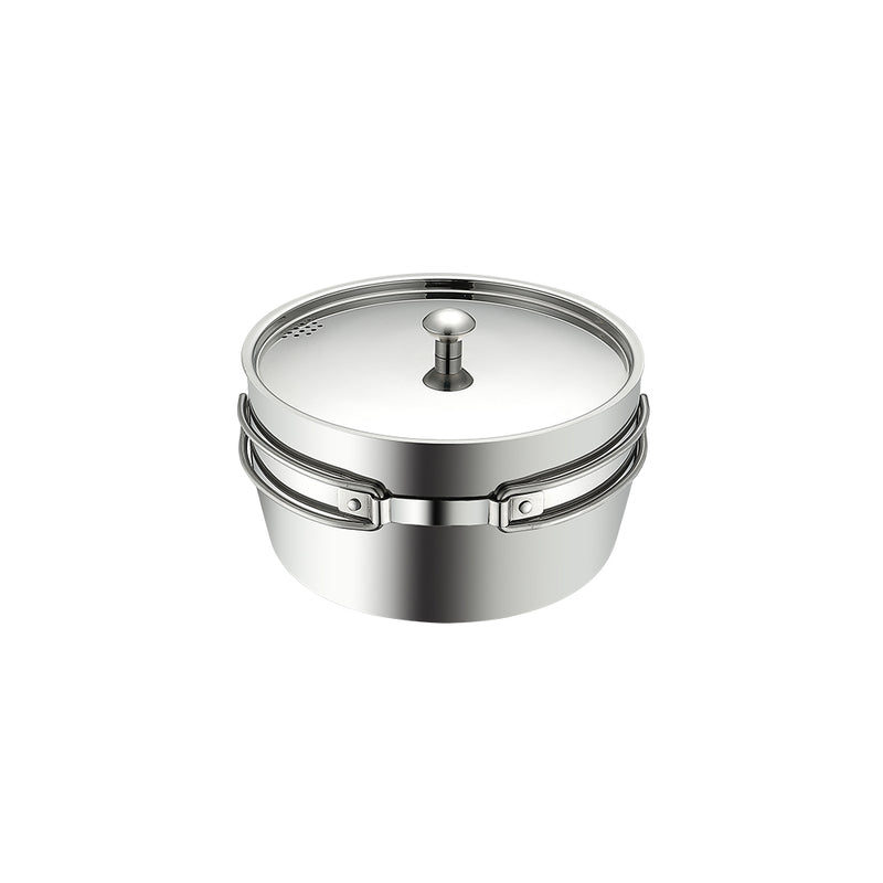 Load image into Gallery viewer, CC-18 2.0L Portable Stainless Steel Camping Saucepan, IH Compatible