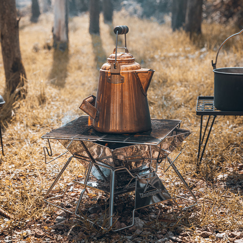 Load image into Gallery viewer, MT-2 Portable Stainless Steel Camping Grill, Foldable, 14-Inch