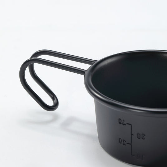 BKS-050-2P Black Shera Cup, Mini Camping Cup, 2.1 fl oz (60 ml), Set of 2