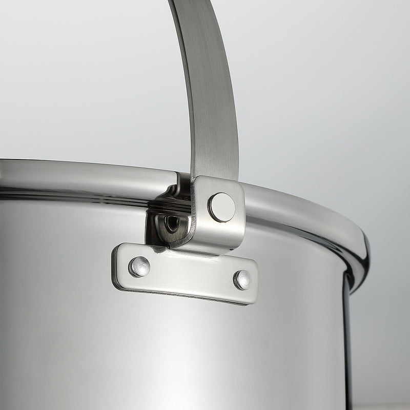 Load image into Gallery viewer, CC-24 Large Camping Outdoor Stockpot Stainless Steel Aluminum Three-Ply Steel Pot, 5.8L