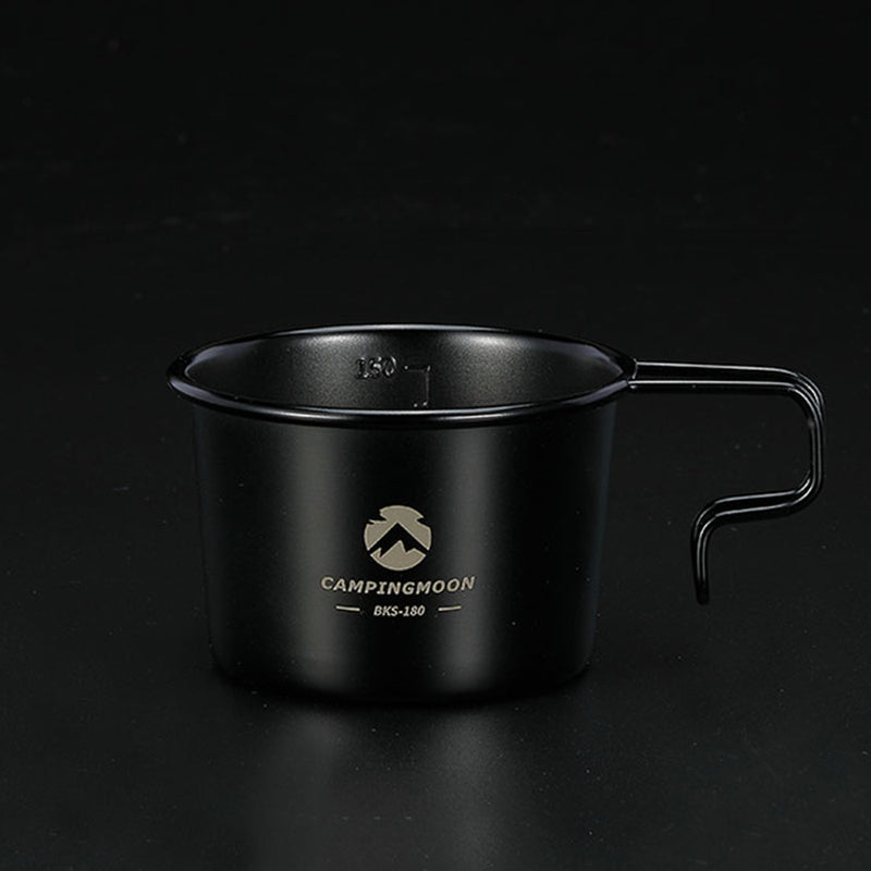 Load image into Gallery viewer, BKS-190-2P 2-Piece 304 Stainless Steel Camping Mug, 7oz (210ml), Black