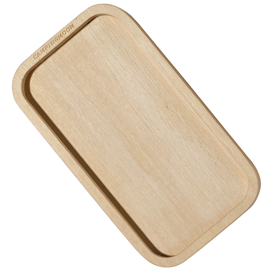 YM-1609 Wooden Cutting Board for Mess Tin - 6'' Pot Holder & Plate