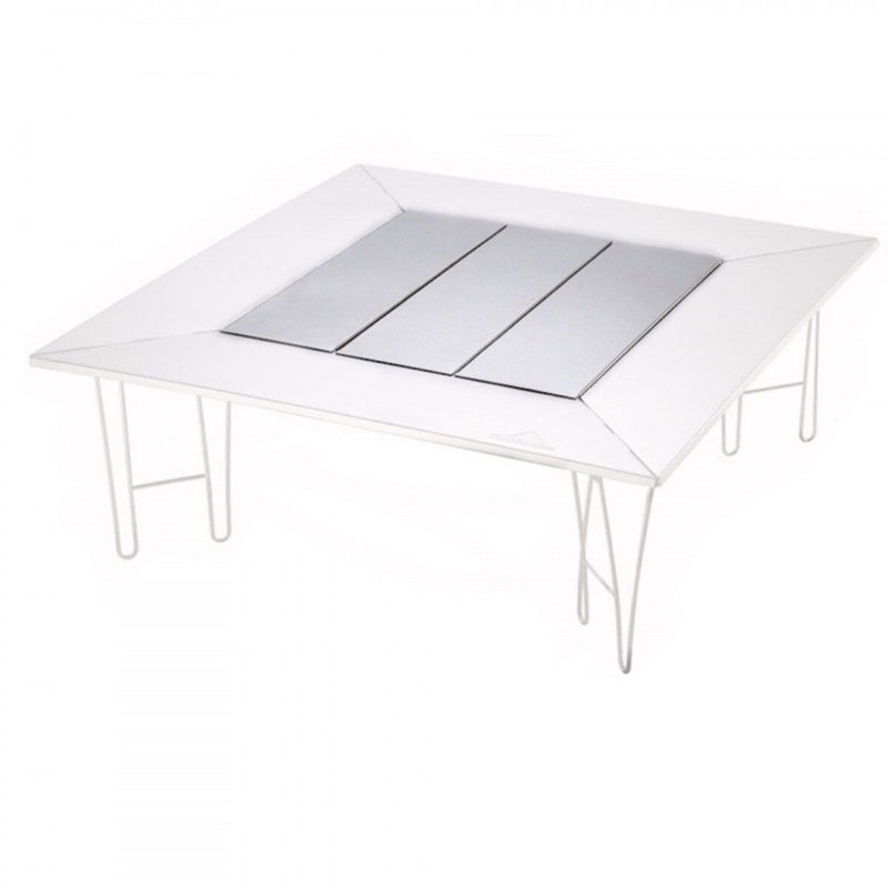 Load image into Gallery viewer, T-503 Camping Grill Table with Canvas Carrying Bag Medium Silver