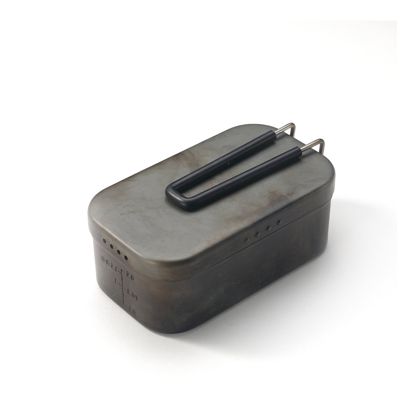 Load image into Gallery viewer, H-2013 Extra Thick Mess Tin, Large with Overflow Prevention Groove, Draining Hole