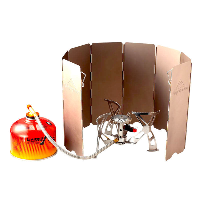 Load image into Gallery viewer, YD-8 10-Plate Foldable Camp Stove Windscreen with Storage Box