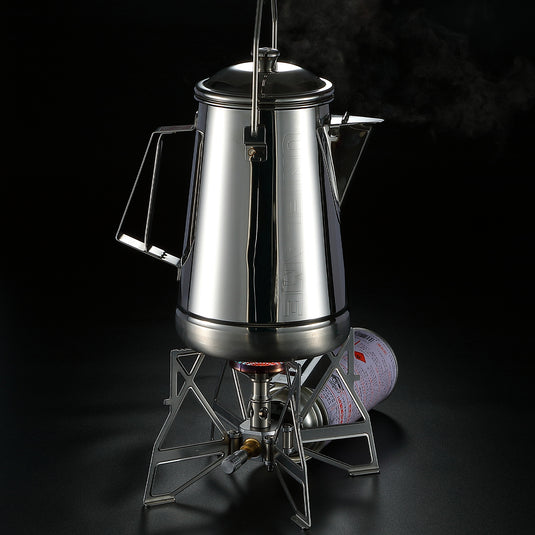 XD-3-NE Butane Camping Stove, Lightweight, Foldable, Pressure Stabilizer, Stainless Steel