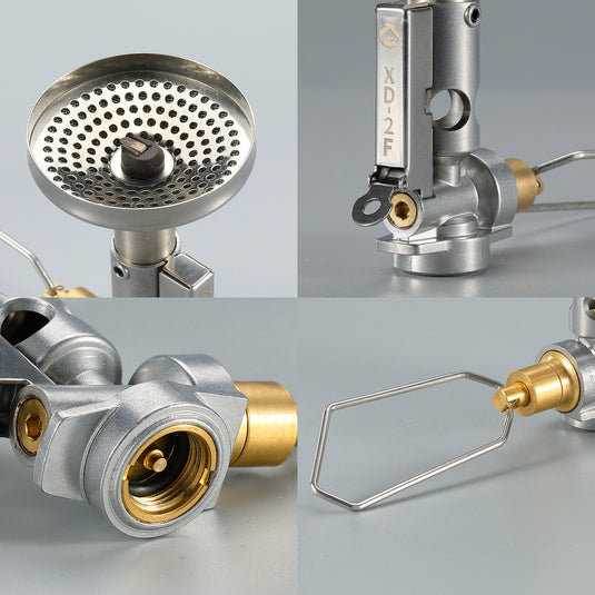 Portable Camping Gas Stove with Ignitor & Flow Regulator Foldable for Outdoor  XD-2F