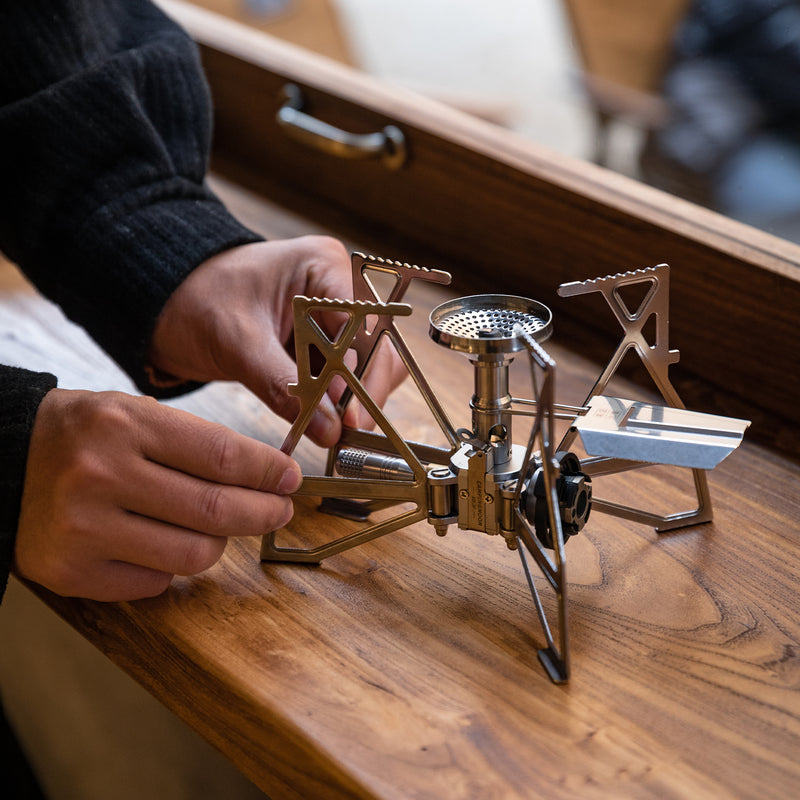 Load image into Gallery viewer, XD-3 Butane Camping Stove, Lightweight, Foldable, Igniter, Stainless Steel