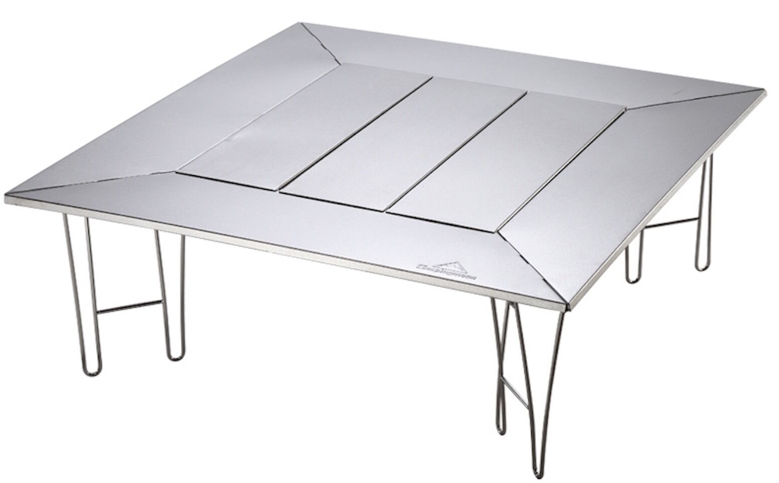 T-503 Camping Grill Table with Canvas Carrying Bag – Medium Silver