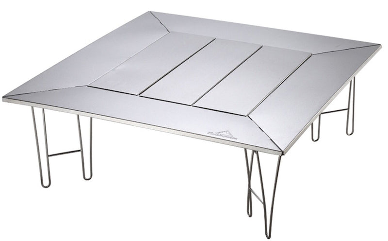Load image into Gallery viewer, T-503 Camping Grill Table with Canvas Carrying Bag Medium Silver