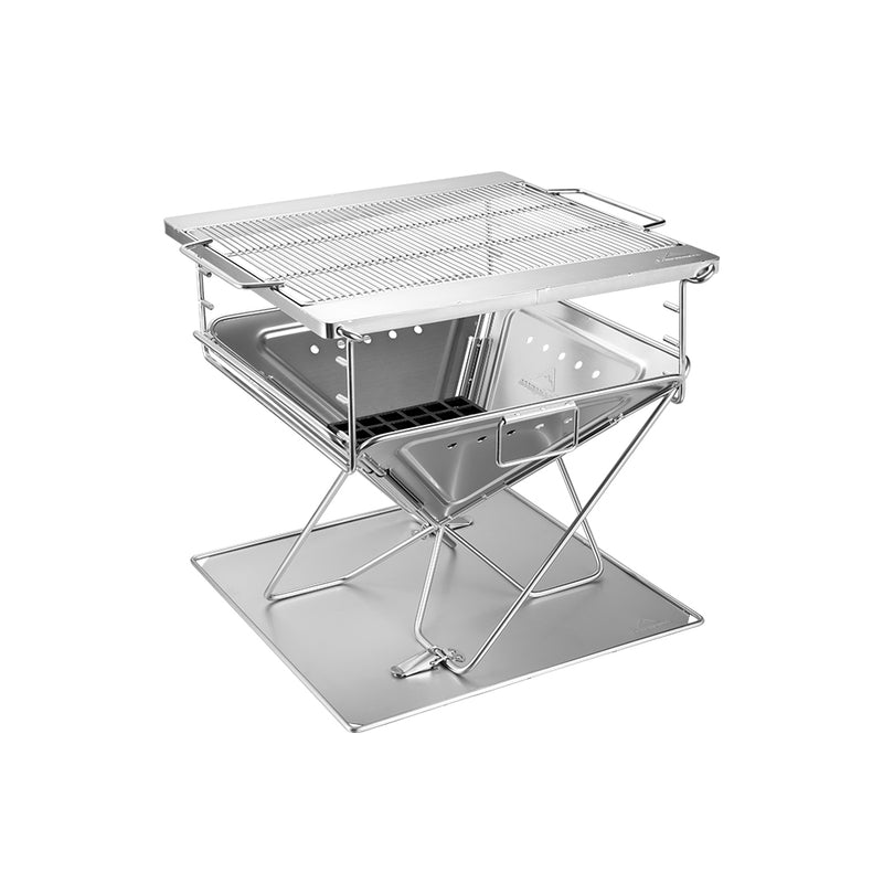 Load image into Gallery viewer, MT-055 20-inch Portable Stainless Steel Wood Burning Grill & Fire Pit