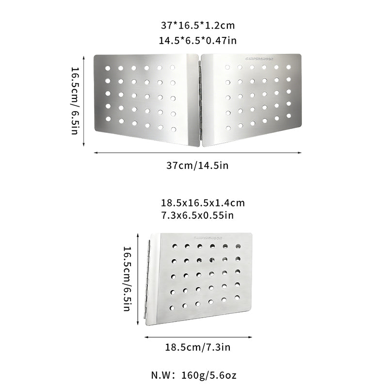 Load image into Gallery viewer, SOLO-D A4 Stainless Steel Fire Wind Shield