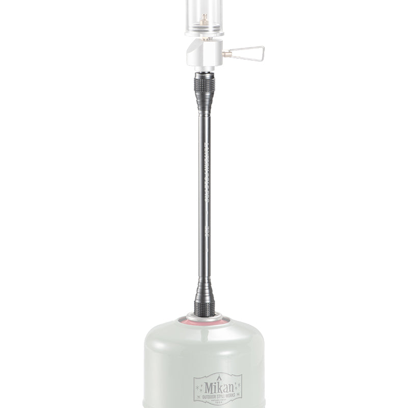 CAMPINGMOON 9-inch Extension Pole For Gas Lanterns - EN417 Lindal Valve Compatible Camping Accessory