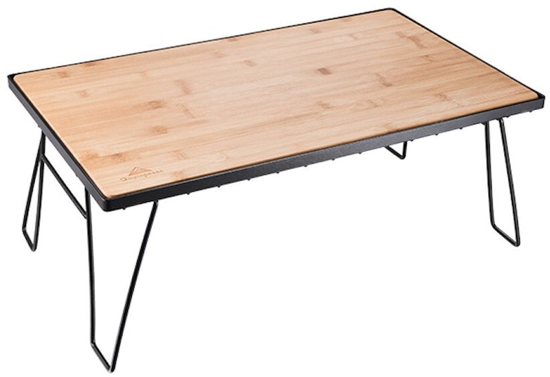 Load image into Gallery viewer, T230-TP Bamboo Top Foldable Field Rack - Stackable Mesh Camping Table