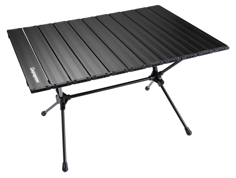 Load image into Gallery viewer, T-520-BK Roll UP Camping Table Lightweight Foldable Aluminum with Carrying Bag