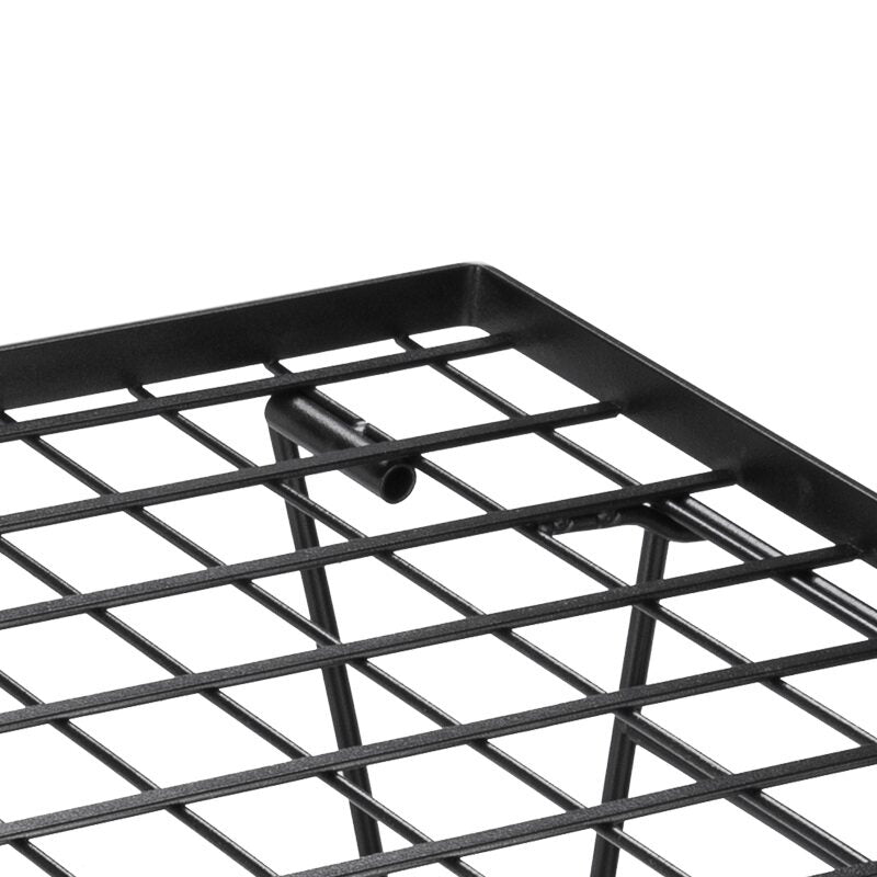 Load image into Gallery viewer, Foldable Multipurpose Stacking Storage Rack, Steel Plating Black T-230