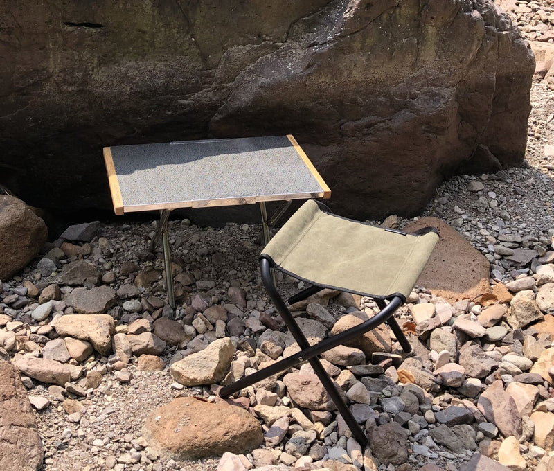 Load image into Gallery viewer, T-370 Heat-Resistant Stainless Steel Side Table for Camping Grills