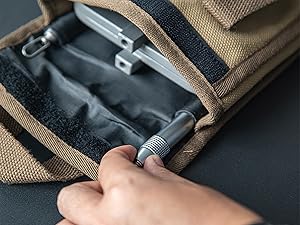 Convenient Handle for Carrying
Comes with an inner pocket that can store the handle of the TT-1315.
You can carry the handle inside the bag.