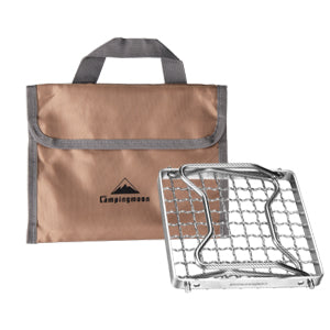 <b>FOLDABEL & PORTABLE</b>
This campfire camping grill is foldable and can be put into attached carrying bag.
This open fire camping grill is lightweight and ideal for barbecue, camping, backpacking, trekking, climbing, hunting and other outdoor occasions.