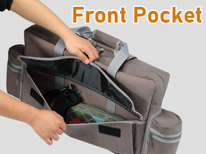 <b>Large front pocket</b>
You can put up to 55cm gear in it.