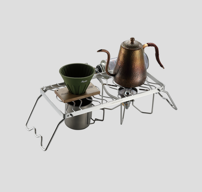 Load image into Gallery viewer, MS-1111 Portable Folding Stainless Steel Campfire Grill - 14-Inch Length