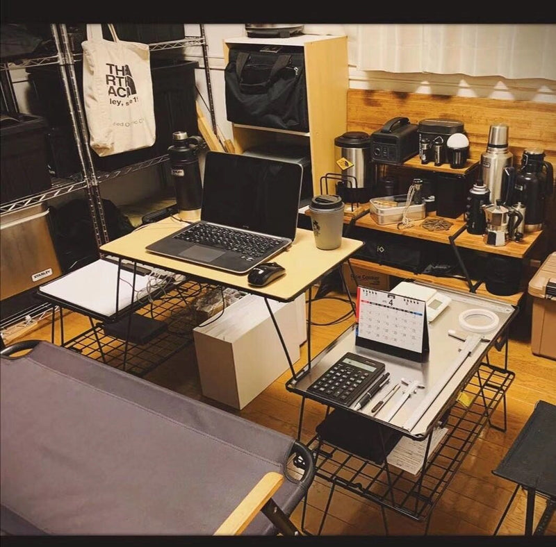 Load image into Gallery viewer, T230-TP Bamboo Top Foldable Field Rack - Stackable Mesh Camping Table