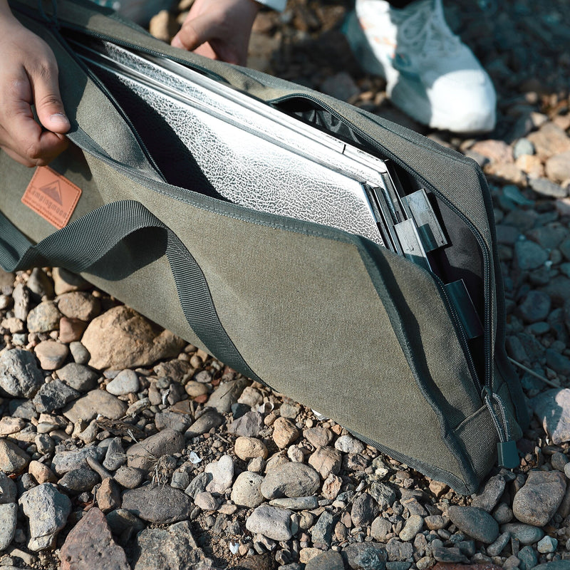 Load image into Gallery viewer, T-500 Camping Grill Table with Canvas Carrying Bag (Center Space Type (T-500))