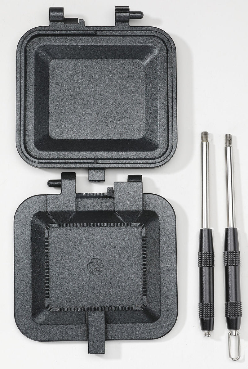 Load image into Gallery viewer, BKTT-1315 Sandwich Maker Hot Sand Single Burner Gas Fire Open Fire Compact Aluminum Black