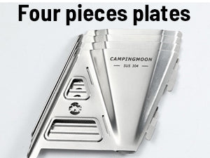 When disassembled, it becomes 4pcs plates.