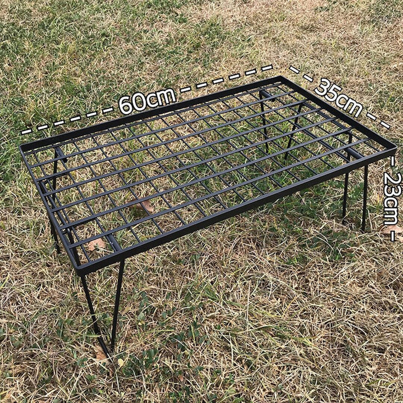 Load image into Gallery viewer, T230-TP Bamboo Top Foldable Field Rack - Stackable Mesh Camping Table
