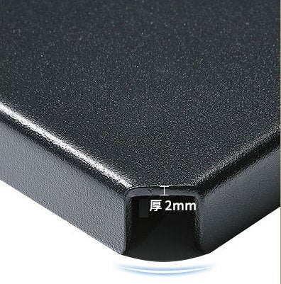 T-2309-BK Black Aluminum Connecting Half Top Plate for Field Rack