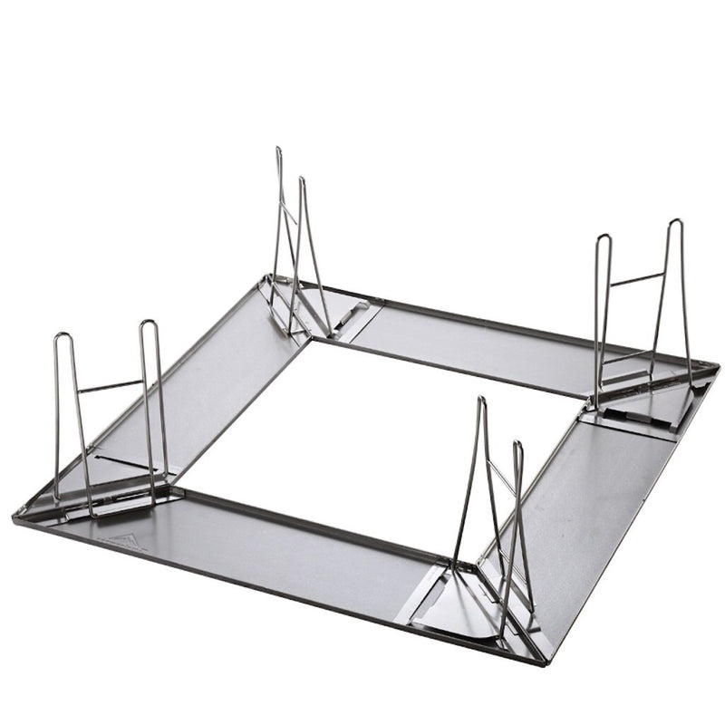 Load image into Gallery viewer, T-503 Camping Grill Table with Canvas Carrying Bag Medium Silver