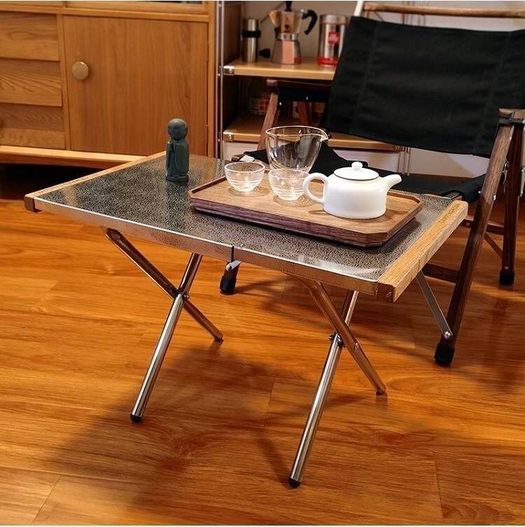 Load image into Gallery viewer, T-370 Heat-Resistant Stainless Steel Side Table for Camping Grills