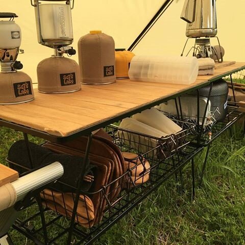 Load image into Gallery viewer, T-230-2TP Black Foldable & Stackable Storage Rack - Multipurpose Steel Shelf