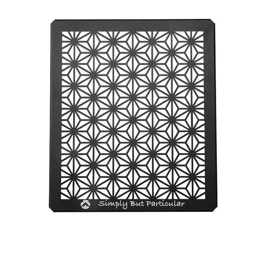 T-2309-C Black Aluminum Field Rack Connecting Top Plate - Half Size with Leaf Design