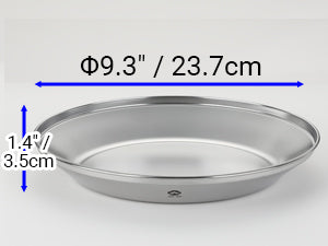 Dinner plate, #23 Size: Approx φ9.3'' × 1.4'' / φ23.7 × 3.5cm Weight: Approx 7.4oz / 210g Quantity: 2