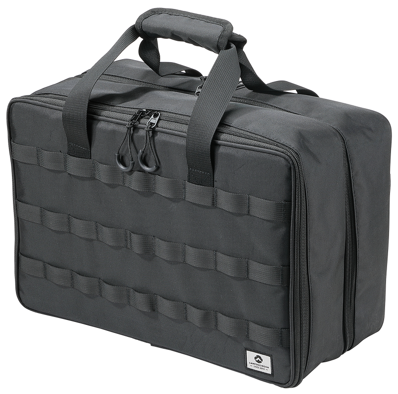 Load image into Gallery viewer, BK-46 Storage Bag Double-layer for Camping Stove IGT Tabletop Flat Burner Carry Case Black