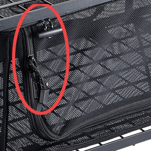 Large opening with zipper
The front opening is wide with zipper, making it easy to put things in and take them out.