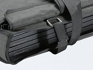 Fixed Belt
No worry about gears sticking out, easily fastened with Velcro.